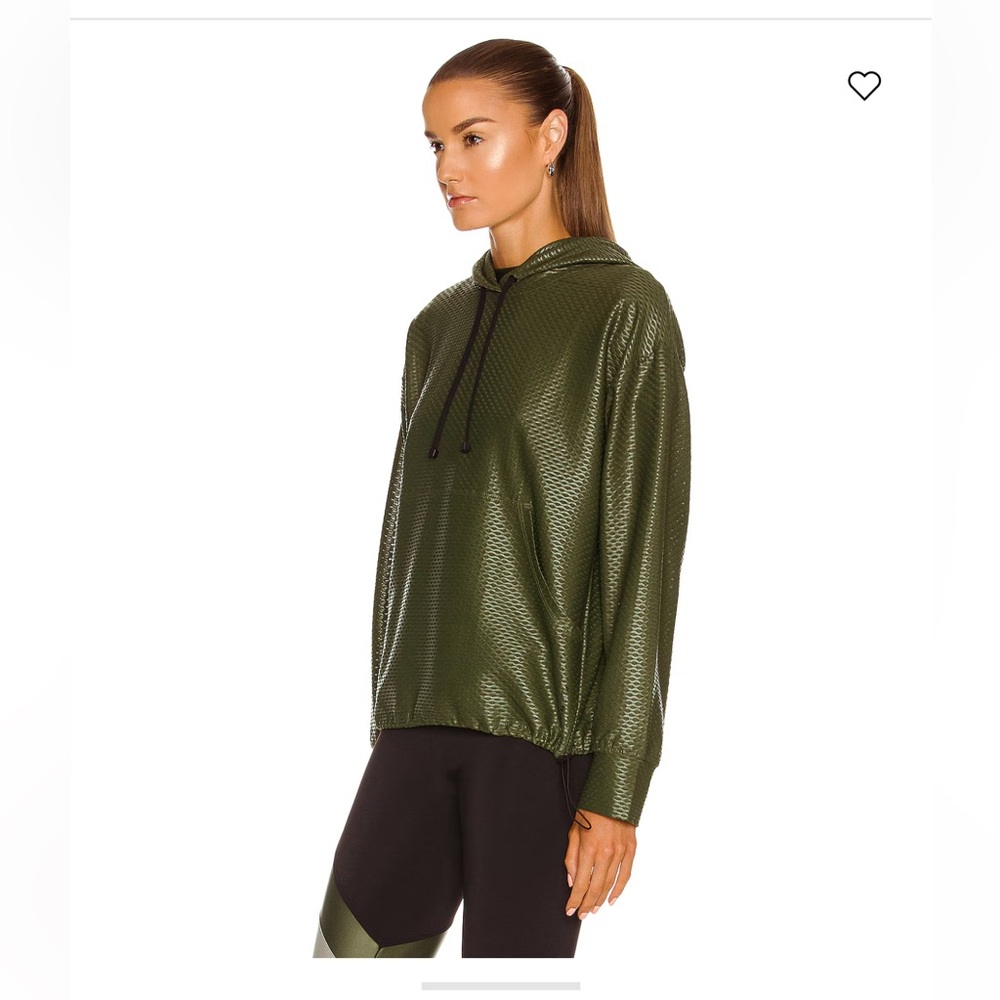 Koral Friley Shiny Netz Sweatshirt hoodie in Juniper Green medium - Picture 4 of 10